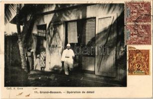 1907 Grand-Bassam, Opération de détail / shop, TCV card