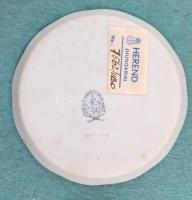 Herendi Viktória-mintás tálkák, 4 db, kézzel festett, jelzett, eredeti kopott dobozában, apró kopásn...