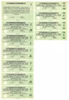 Budapest 1928. "Pesti Magyar Kereskedelmi Bank" öt részvénye egyben, összesen 250P-ről, né...