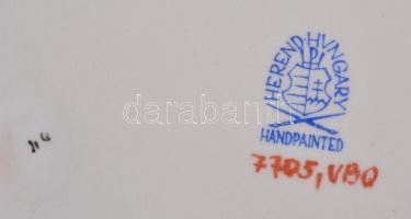 Herendi Eton mintás kínáló tálka. Kézzel festett, jelzett, hibátlan 13x9 cm