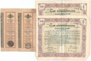 6db-os vegyes magyar és külföldi részvény, nyereményszelvény tétel, közte Ausztria 1882. "Osztr...