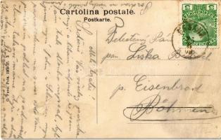 1909 Az Osztrák-Magyar Haditengerészet egyik Germania-típusú tengeralattjárója / Sottomarino / SM Un...