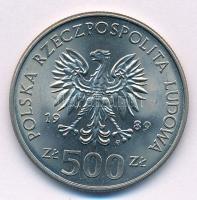 Lengyelország 1989MW 500Zl Cu-Ni "A II. Világháború kezdetének 50. évfordulója" T:1,1- Pol...