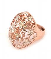 Ezüst(Ag) virágos, állítható méretű gyűrű, jelzett, nettó: 6,4 g