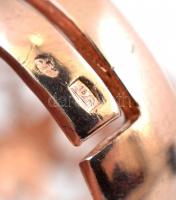 Ezüst(Ag) virágos, állítható méretű gyűrű, jelzett, nettó: 6,4 g