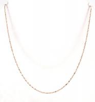 Ezüst(Ag) csavart nyaklánc, jelzett, h: 44 cm, nettó: 2,1 g