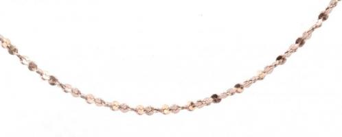 Ezüst(Ag) csavart nyaklánc, jelzett, h: 44 cm, nettó: 2,1 g