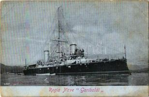 Regia Nave Garibaldi (Regia Marina) / Royal Italian Navy, Giuseppe Garibaldi armored cruiser (sunk by the Austro-Hungarian Navys U-4 submarine in 1915, K.u.K. Kriegsmarine) Alterocca - Terni 4327. (fl)