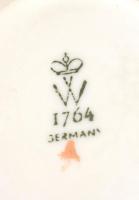 Wallendorf puttó, kézzel festett, jelzett, hibátlan, m: 15 cm