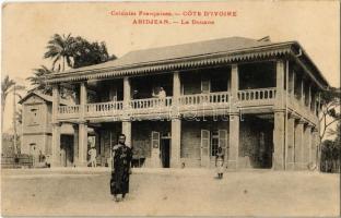 Abidjan, Abidjean; Colonies Francaises, La Douane / The customs (hole)