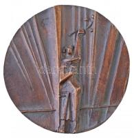 Kiss Kovács Gyula (1922-1984) 1966. "III. Miskolci Filmfesztivál 1966" kétoldalas, öntött ...