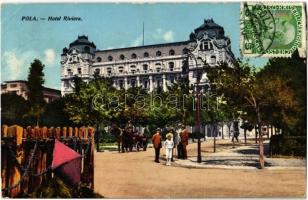Pola, Pula; Hotel Riviera. TCV card (EK)