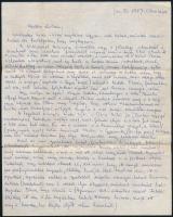 1957 Cleveland, Amerikából hazaküldött levél az 1956-os melbourne-i olimpiai játékokon részt vett sportolók sorsáról