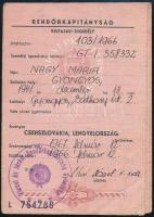 1966 Kiutazási engedély Csehszlovákiába és Lengyelországba, lengyelországi bélyegzéssel