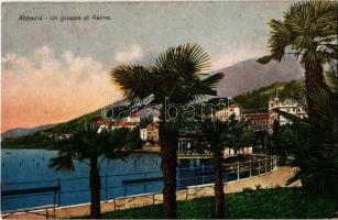 1928 Abbazia, Opatija; Un gruppo di Palme / palm trees (EK)