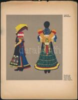 cca 1910 Vegyes nyomtatvány tétel, összesen 8 db, Iparművészeti Iskola grafikai szakosztályának rajz...