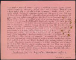 1902 Állatpreparátor kétoldalas hirdetménye