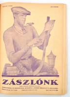 1933-1934 Zászlónk. XXXII. évf. 1-10 sz. Szerk.: Radványi Kálmán. Bp., "Élet." Félvászon-k...
