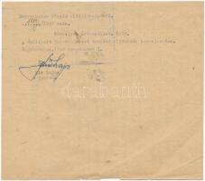 1943. "Hegyeshalom község zsírjegy" bélyegzéssel T:III