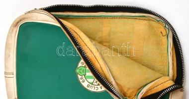 cca 1970-1980 FTC kézitáska, az oldalsó cipzár beragadt, 16x21 cm