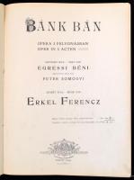 cca 1900 Erkel Ferenc Bánk Bán teljes zongorakivonat Bp., Rózsavölgyi, Aranyozott félvászon kötésben