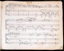 cca 1860 Zongoradarabok gyűjteménye. Kottafüzet sorozat egybe kötve