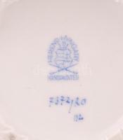 Herendi Rotschild mintás fonott kosár. Kézzel festett, jelzett, hibátlan. d: 12 cm