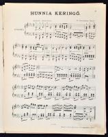 Dr. Reisenleitner Rezső: Hunnia Keringő. Bp., Kunossy Vilmos és Fia Zeneműnyomdája. 9 lev