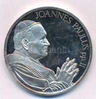 1991. "Őszentsége II. János Pál Magyarországon" jelzett Ag emlékérem (31,56g/0.999/39mm) T...