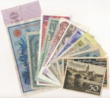 14db-os vegyes külföldi bankjegy tétel, közte Nagy-Britannia, Ausztria, Malajzia T:I-III- 14pcs of mixed foreign banknotes, including Great Britain, Austria, Malaysia C:UNC-VG