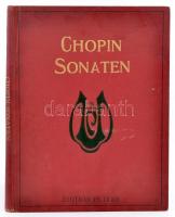 Fr. Chopin: Sonaten. Lipcse, én., Peters, 95 p. Német nyelven. Aranyozott egészvászon kötés.