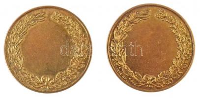 1912. " 'Csepel' Munkás Testedző Kör 1912" zománcbetétes Cu díjérem (2x) (30mm) ...