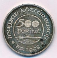 1992. 500Ft Ag "Szent László" T:1 (eredetileg PP) Adamo EM125