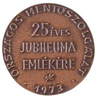 1973. "Dr. Orovecz Béla / Országos Mentőszolgálat 25 éves jubileuma emlékére" Br emlékérem...