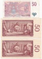 Csehszlovákia 1964. 50K (2x) + 1997. 50K T:III
Czechoslovakia 1964. 50 Korun (2x) + 1997. 50 Korun ...