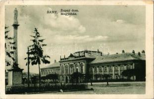 1931 Ipolyság, Sahy; Megyeház / Zupny dom / county hall (EK)