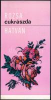 cca 1960 Hatvan, Rózsa cukrászda étlap illusztrált (Töreky jelzéssel) borítója, étlap nélkül