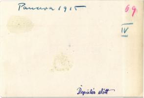 1915 Osztrák-magyar katonai repülő pilotával / WWI Austro-Hungarian K.u.K. military aircraft with pi...