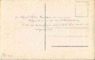 1918 Osztrák-magyar katonák egy német repülőgép roncsainál az olasz Valdobbiadene közelében / WWI Au...