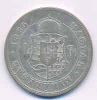 1885KB 1Ft Ag "Ferenc József / Barokk címer" T:2-,3 Adamo M15