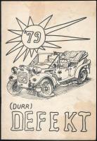 1979 (Durr) Defekt KTMF végzős autógépész hallgatóinak újságjának 1 száma, foltos borítóval