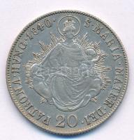 1840B 20kr Ag "V. Ferdinánd" (6,39g) T:2 karc Huszár: 2081., Unger III.: 1419