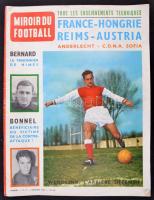 1962 Mirroir du Football, N. 37. 1962. dec. száma, benne Franciaország-Magyarország meccsel a címlapon, francia nyelven.