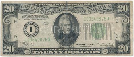 Amerikai Egyesült Államok 1934-1945. (1934) 20$ Andrew Jackson T:III- USA 1934-1945. (1934) 20 Dollars Andrew Jackson C:VG Krause 431D