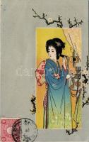 Japanese  artist card Litho (Rb)