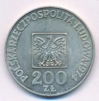 Lengyelország 1974. 200Zl Ag "A Lengyel Népköztársaság 30. évfordulója" T:1- kis patina Po...