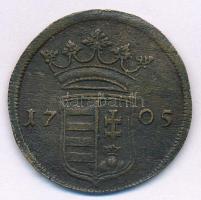 1705. X Poltura Cu "II. Rákóczi Ferenc" (8,09g) T:2 
Hungary 1705. X Poltura Cu "Fra...