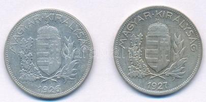 1926-1927. 1P Ag (2x) T:2-,3 
Adamo P6