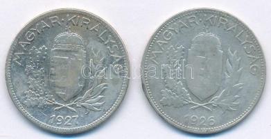 1926-1927. 1P Ag (2x) T:2-,3 
Adamo P6