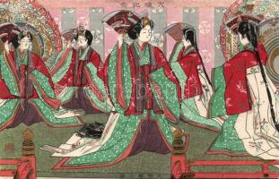 Japanese artist card Litho